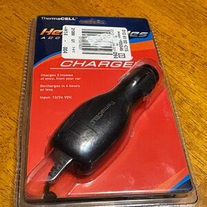 Black Car Charger for thermacell insoles